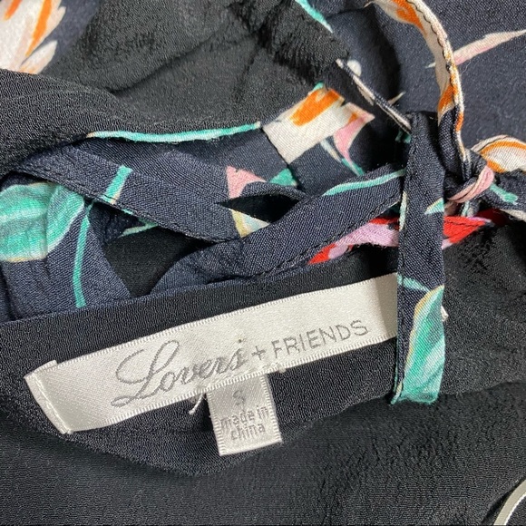 Lovers and Friends Gigi Floral Wrap Mini Dress Size Small - Picture 6 of 8